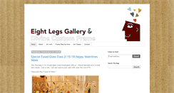 Desktop Screenshot of eightlegsgallery.com